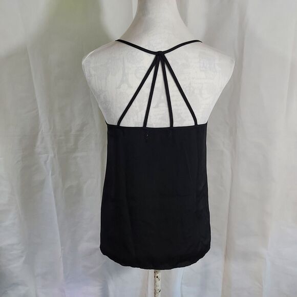Abercrombie & Fitch Black Spaghetti Strap Tank Top Strappy Camisole Cami XS - Picture 7 of 11